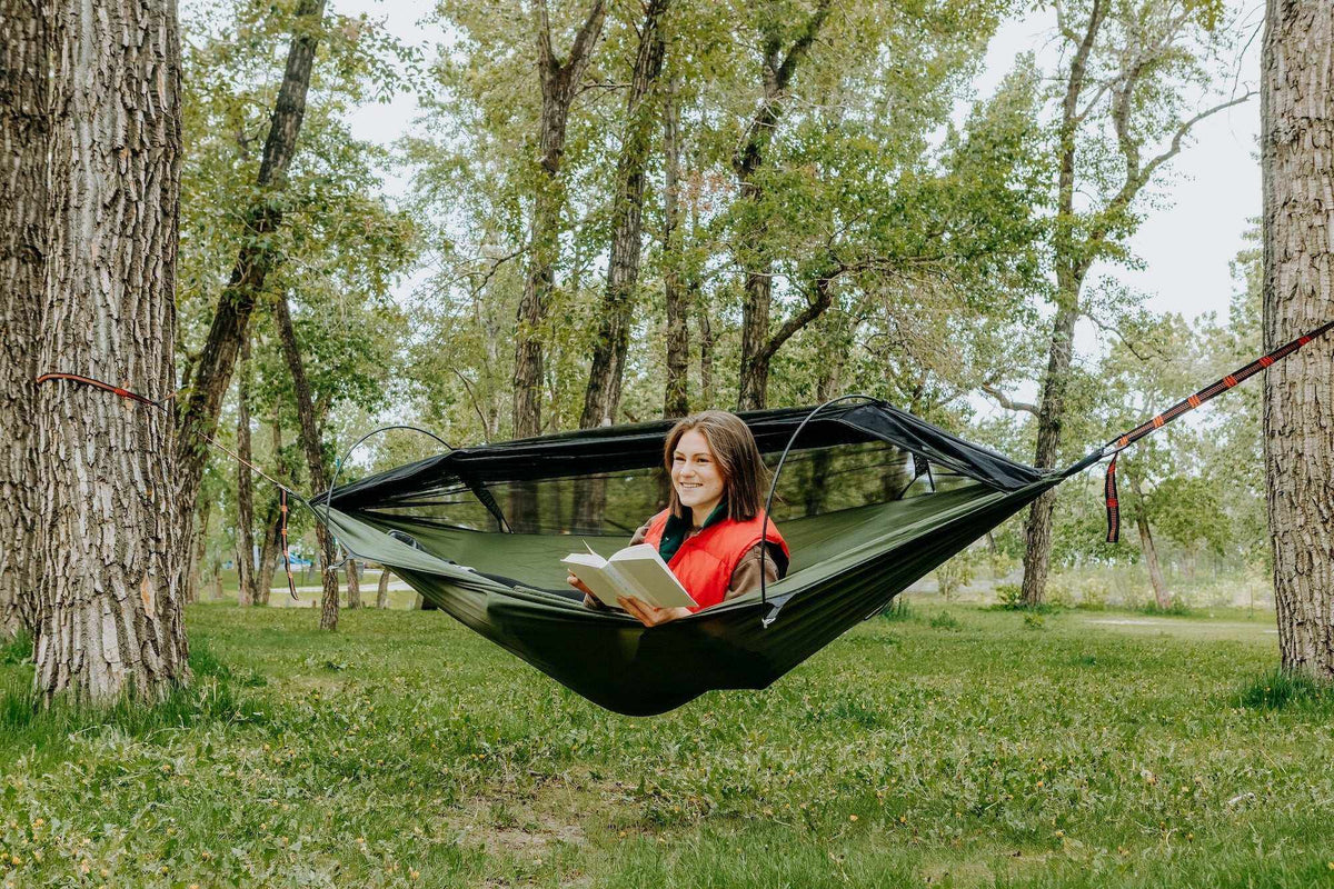 Hamac de camping portable avec moustiquaire