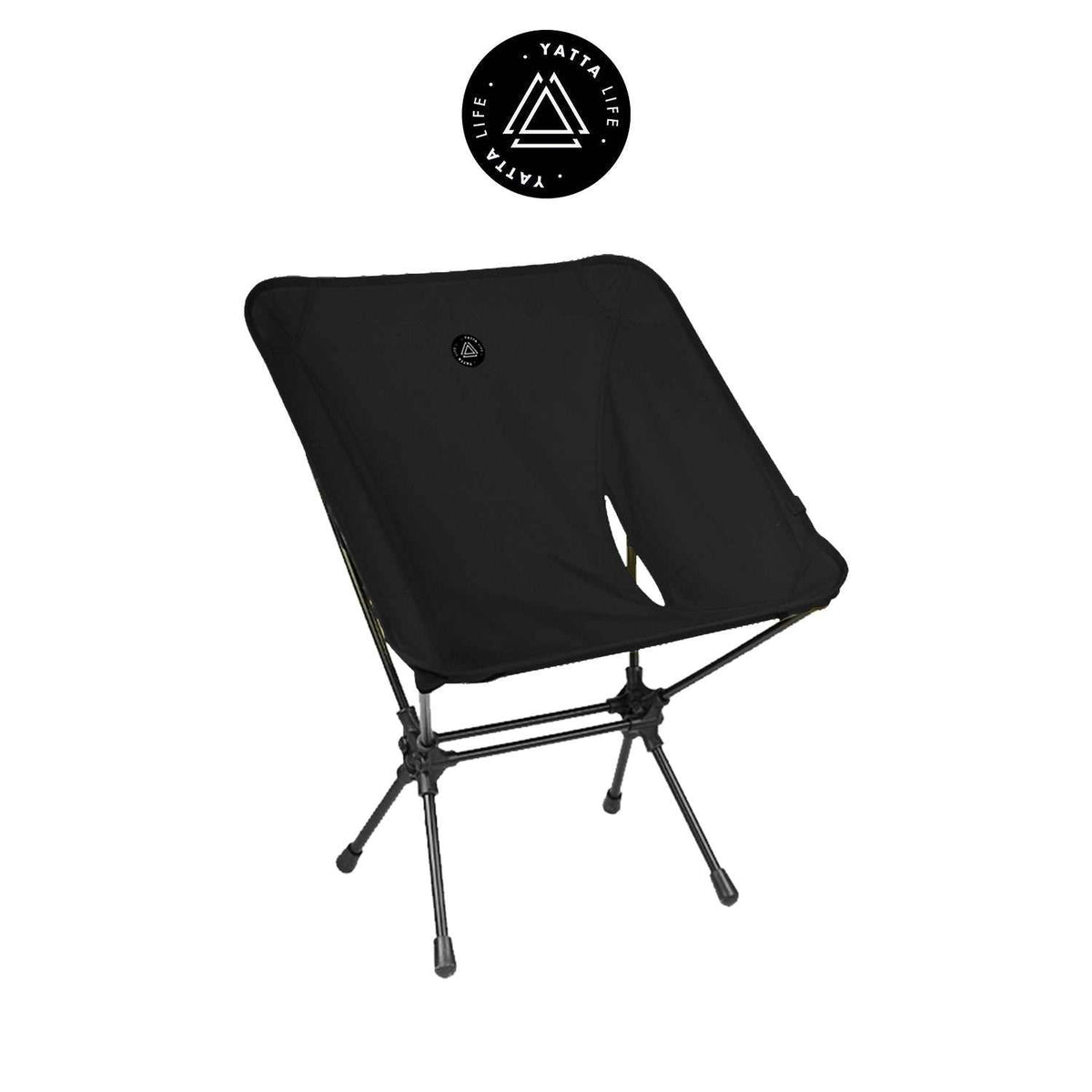 Chaises de camping pliantes ultralégères avec dossier bas et pochette de rangement – Kaki
