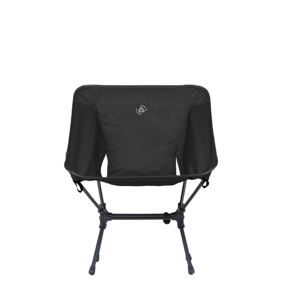 Chaises de camping pliantes ultralégères avec dossier bas et pochette de rangement – Kaki